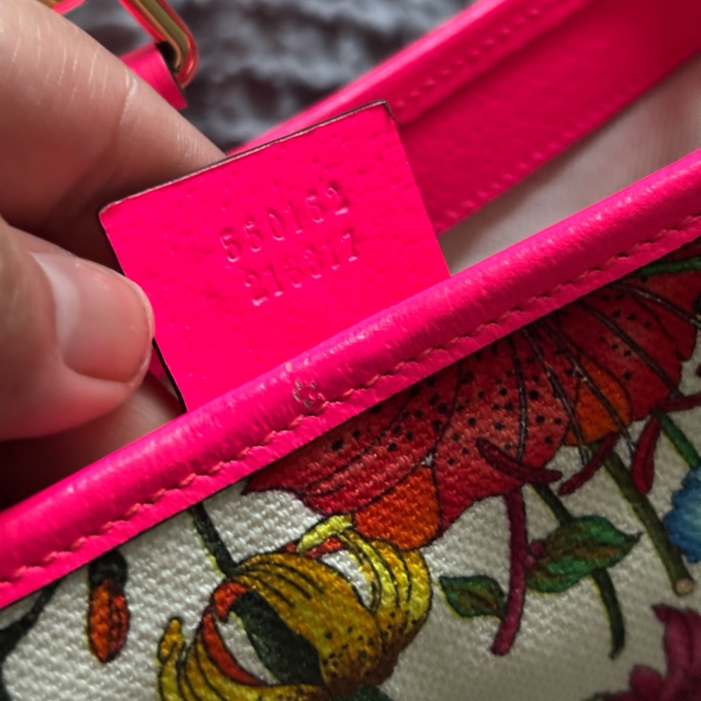 Gucci Jackie 1964 Floral Pink Shoulder Bag - Picture 7 of 14